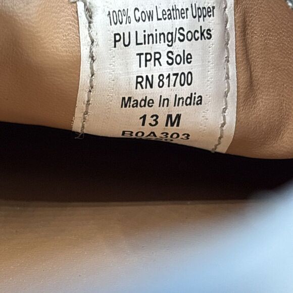 Scandia Woods Mens 13W Blue Leather Mocs Loafers Driving Shoes BOA303 - Picture 8 of 10